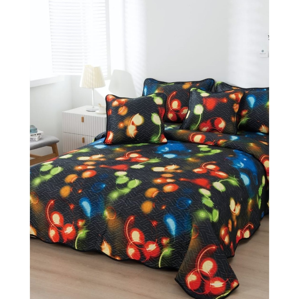 Cuvertura de Pat cu 2 Fete, 5 Piese, Bumbac Finet, CVP5-23