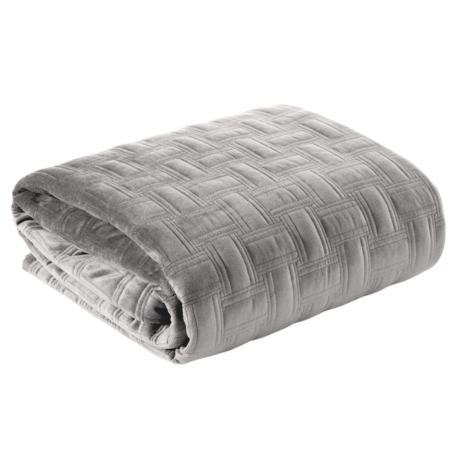 Cuvertura de Pat decorativa, Eurofirany, 170x210, RIA3. Argintiu, eliminati punctul