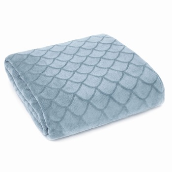 Cuvertura de Pat, Patura pled, Eurofirany, 150X200, MERY, Albastru Cuvertura de Pat, Patura pled, Eurofirany, 150X200, MERY, Albastru