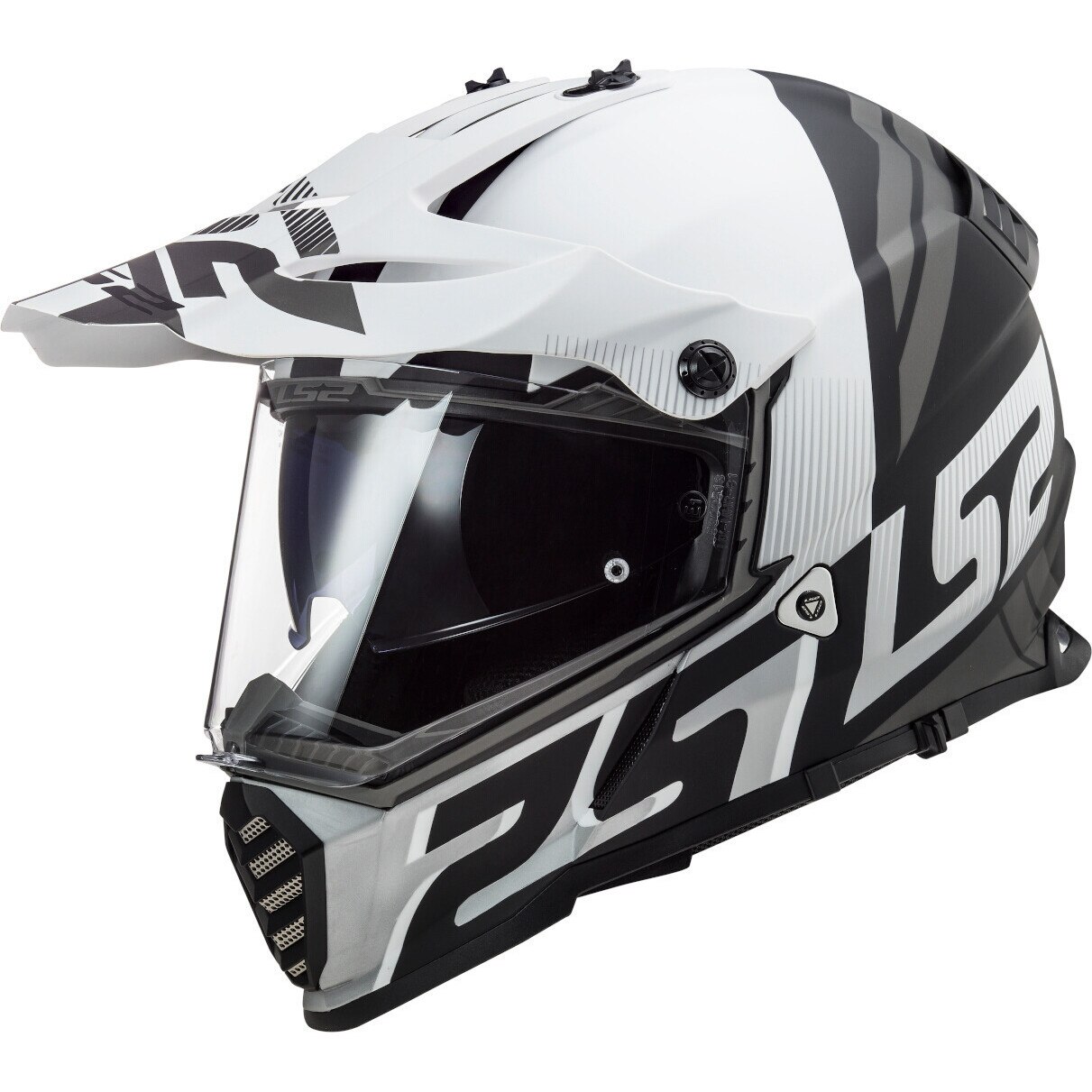 Casca moto, LS2, MX436 EVOLINE, Protectie UV, ABS, Alb, S (55-56cm)