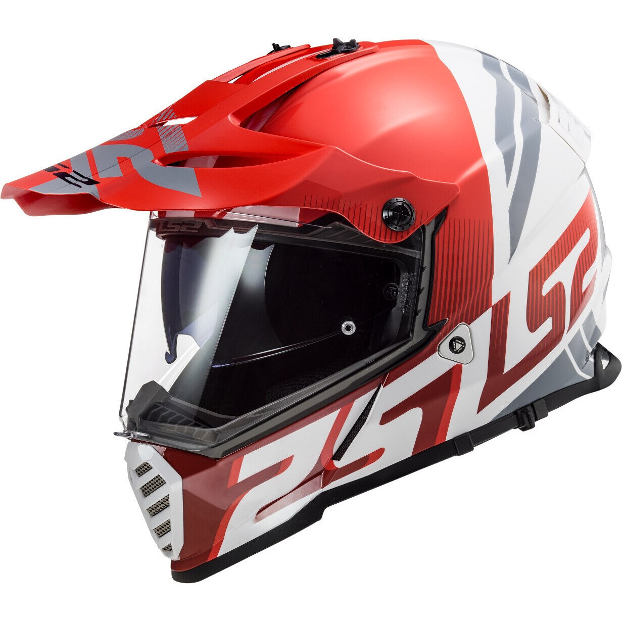 Casca moto, LS2, MX436 EVOLINE, Protectie UV, ABS, Rosu, S (55-56cm)