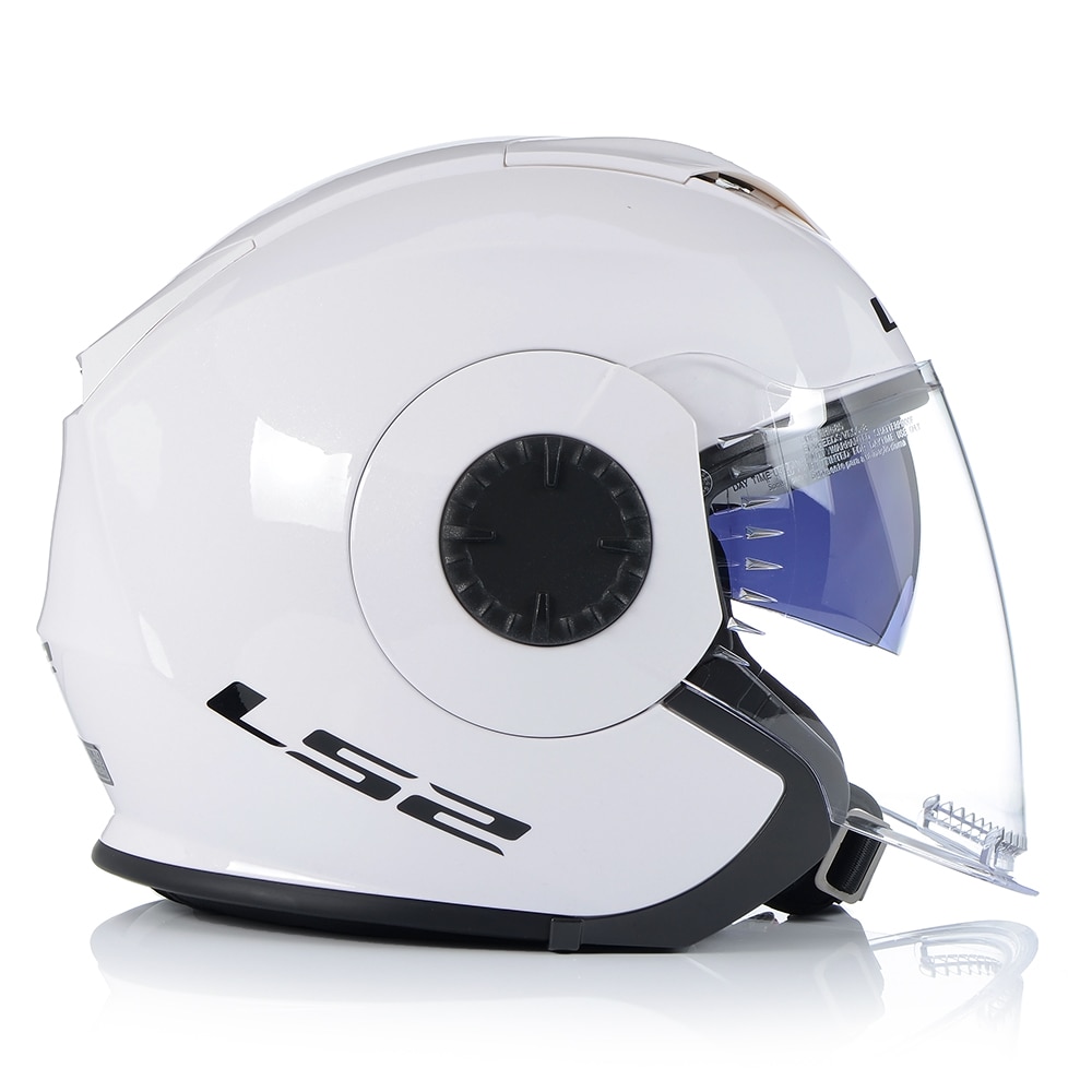 Casca moto, LS2, OF570, Protectie UV, Rasina termoplastica, Alb, XL (61 ...