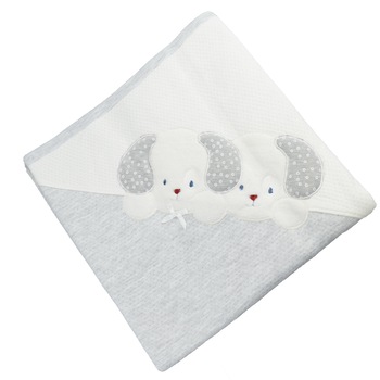 Pled 90 x 90 cm pentru baieti Mini Junior BBW-21, Gri Pled 90 x 90 cm pentru baieti Mini Junior BBW-21, Gri