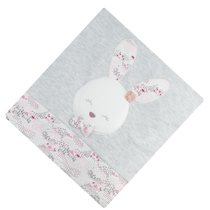 Takaró 90 x 90 cm lányoknak Mini Junior BBW-26, szürke