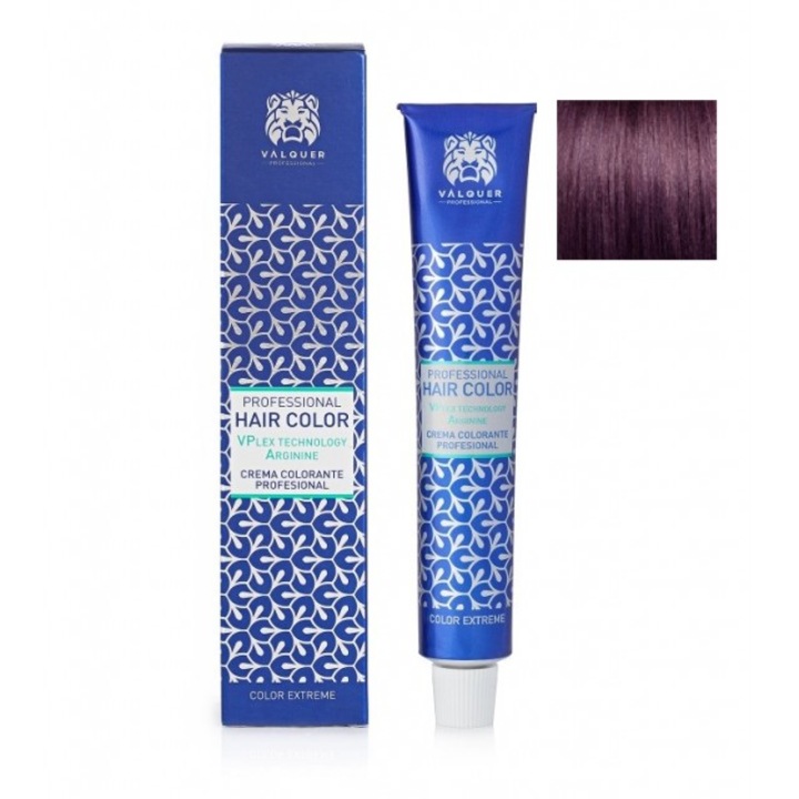 Krém hajfesték 6.2 Blonde Dark Violet plexusszal és argininnel Valquer 60g