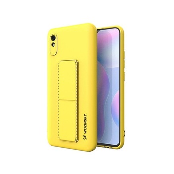 Husa Spate Wozinsky Compatibila Cu Xiaomi Redmi Note 9 Pro / Redmi Note 9S, Cu Stand Metalic Pe Spate, Protectie Camera - Galben Husa Spate Wozinsky Compatibila Cu Xiaomi Redmi Note 9 Pro / Redmi Note 9S, Cu Stand Metalic Pe Spate, Protectie Camera - Galben