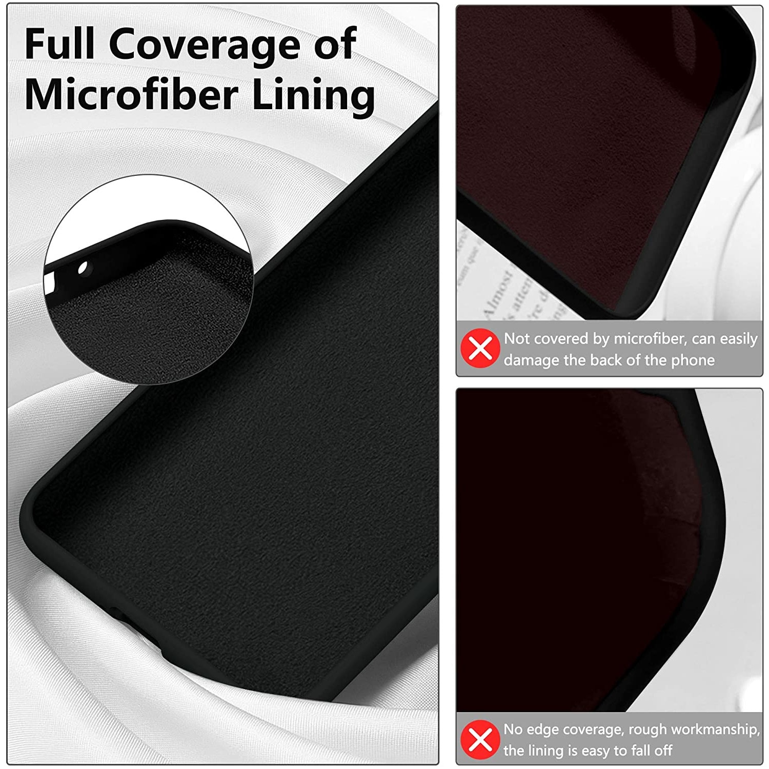 Husa din silicon ultra-slim MATA cu microfibra pe interior, compatibila cu Samsung Galaxy S20 Ultra 5G / Neagra