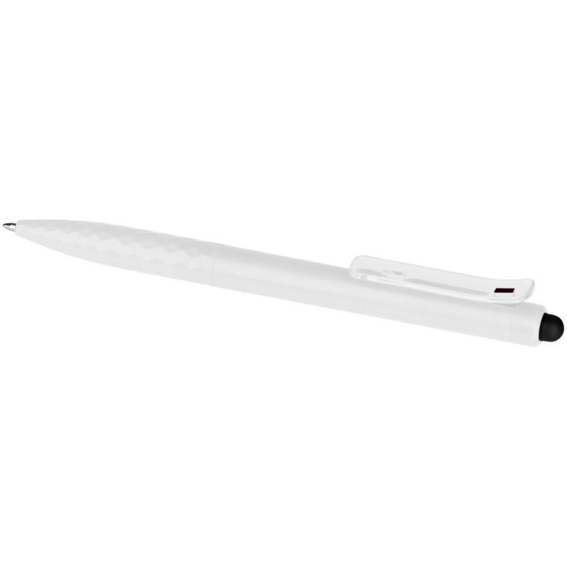 Stylus pen cu pix, Marksman Diamond, din material plastic, Alb