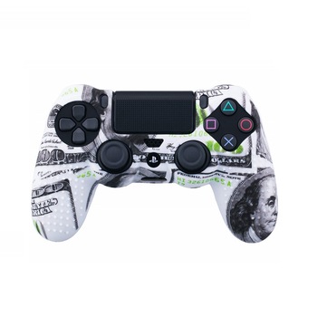 Husa silicon pentru controller PS4, Money Husa silicon pentru controller PS4, Money