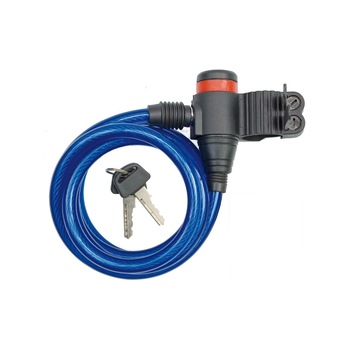 Incuietoare antifurt bicicleta 10 x 1200 mm cu 2 chei si suport Incuietoare antifurt bicicleta 10 x 1200 mm cu 2 chei si suport