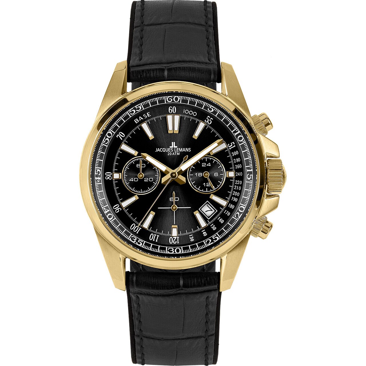 Ceas barbatesc Jacques Lemans 1-2117E, Quartz, 44mm, 20ATM