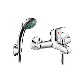 Baterie cada si dus Pyramis SOLFEGIO, finisaj cromat, cartus cu disc ceramic Baterie cada si dus Pyramis SOLFEGIO, finisaj cromat, cartus cu disc ceramic