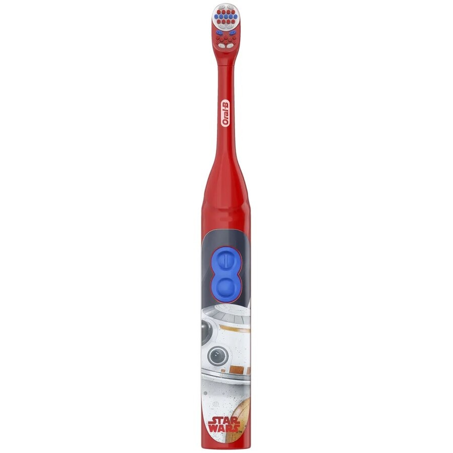 Periuta de dinti electrica Oral-B Star Wars pentru copii 6+ ani, Curatare 3D, 1 program, 1 capat, Alb