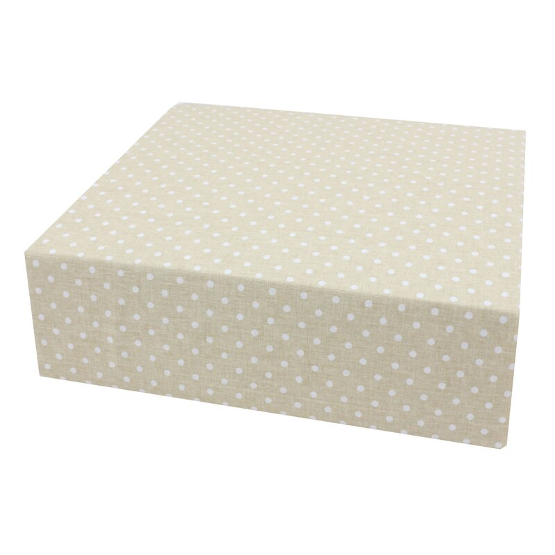 Cearceaf Prichindel, patut 120x60 cm, crem cu buline