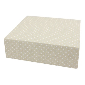 Cearceaf Prichindel, patut 120x60 cm, crem cu buline Cearceaf Prichindel, patut 120x60 cm, crem cu buline