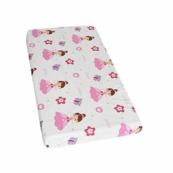 Cearceaf Prichindel, patut 120x60 cm, Printesa cu fluture Cearceaf Prichindel, patut 120x60 cm, Printesa cu fluture