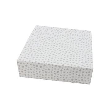 Cearceaf Prichindel, patut 120x60 cm, alb cu stelute gri Cearceaf Prichindel, patut 120x60 cm, alb cu stelute gri