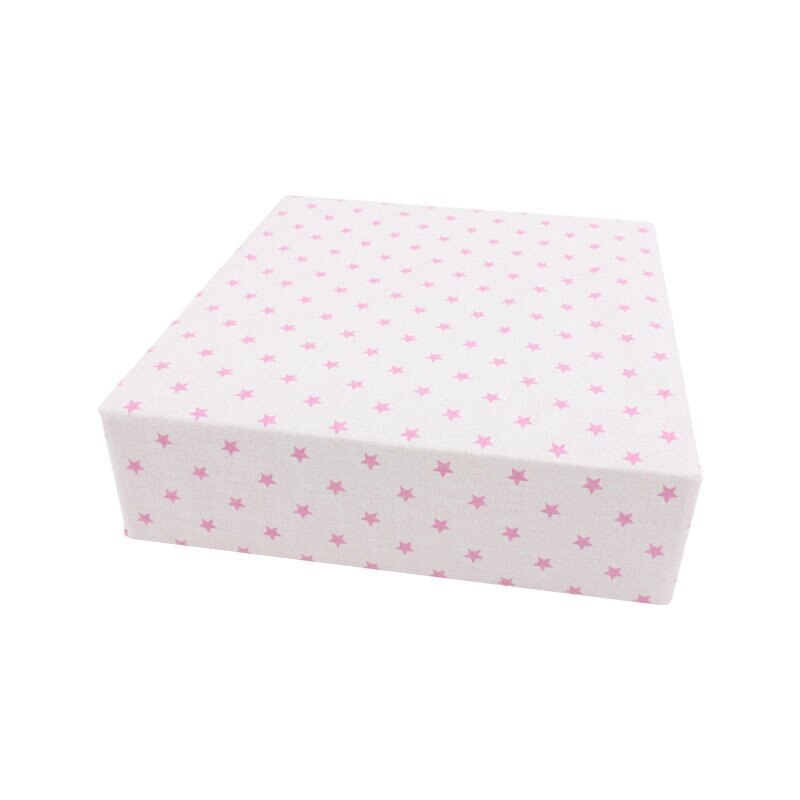 Cearceaf Prichindel, patut 120x60 cm, roz cu stelute roz