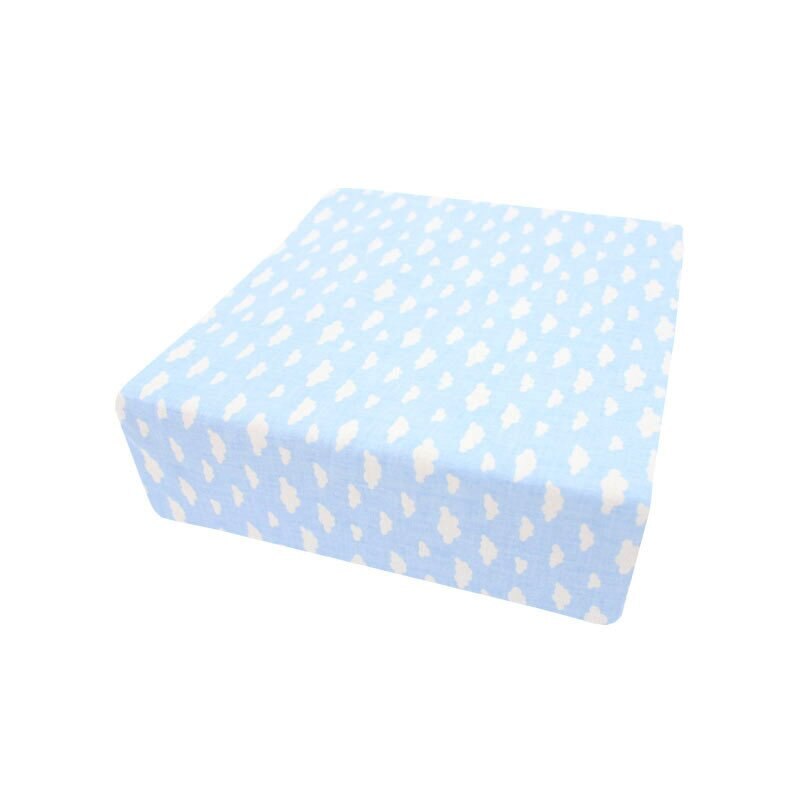 Cearceaf Prichindel, patut 120x60 cm, norisori albastri