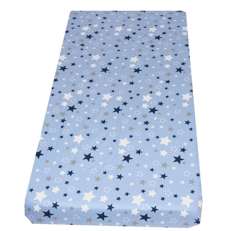Cearceaf Prichindel, patut 120x60 cm, stelutele albastre