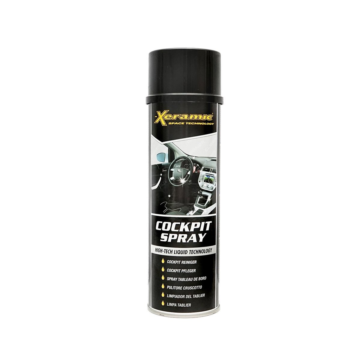 Spray cockpit anti-static incolor pentru curatare auto 500ml Xeramic
