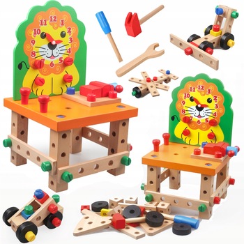 Set bricolaj, Lemn, Multicolor Set bricolaj, Lemn, Multicolor