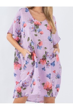 Rochie Dama Kyson Mov, marime universala Rochie Dama Kyson Mov, marime universala