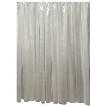 Perdea ivoire, cu model alb din colectia  Perdea ivoire, cu model alb din colectia