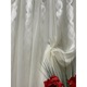 Perdea brodata, culoare ivoire/alb din colectia "Endless by Liz Line", 700x245cm cu rejansa - P2247