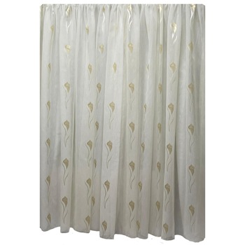 Perdea ivoire cu model capuccino gold din colectia  Perdea ivoire cu model capuccino gold din colectia
