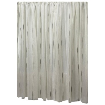 Perdea ivoire cu linii ivoire/maro din colectia  Perdea ivoire cu linii ivoire/maro din colectia