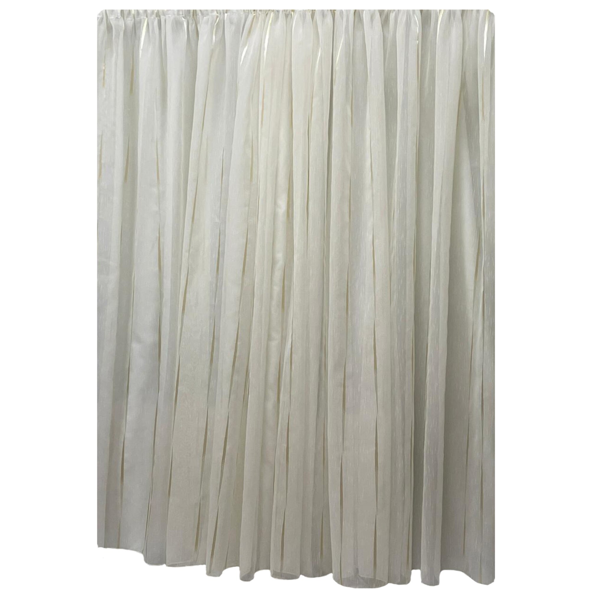 Perdea ivoire cu linii capuccino gold din colectia 