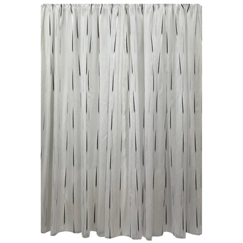 Perdea alba cu model negru din colectia  Perdea alba cu model negru din colectia