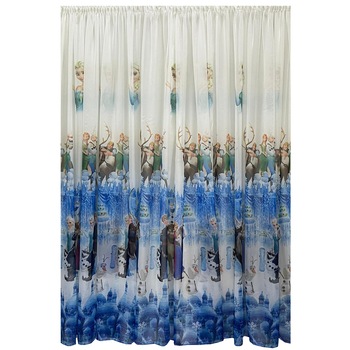 Perdea voal alb/bleu din colectia  Perdea voal alb/bleu din colectia