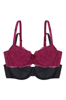 Dorina, Set de sutiene Abigail - 2 piese, Negru Dorina, Set de sutiene Abigail - 2 piese, Negru