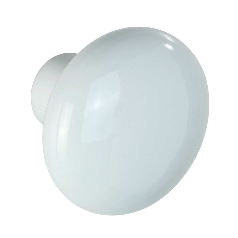 Agatatoare cuier din ceramica Arles, finisaj alb, D60 mm