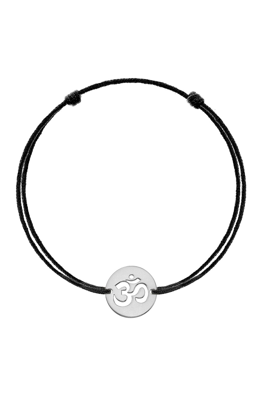 Serenity, Bratara cu talisman de argint placat cu rodiu, Argintiu/Negru