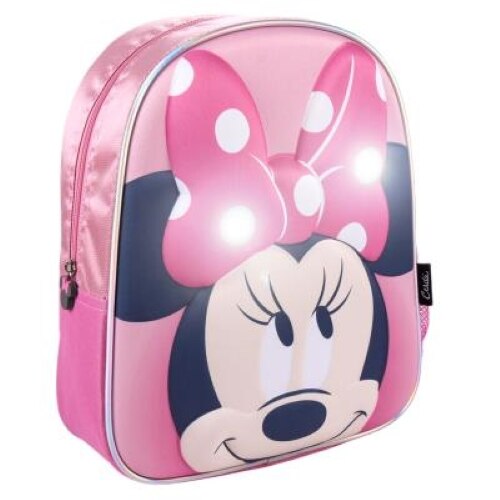 Ghiozdan Pentru Scoala Disney, Minnie Mouse 3D LED, 31CM