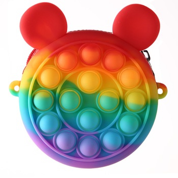 Mini Geanta Pop It Zenuk® - Mickey Mouse, Sensory Fidget Toy, Antistres, 10-15cm, Multicolor Mini Geanta Pop It Zenuk® - Mickey Mouse, Sensory Fidget Toy, Antistres, 10-15cm, Multicolor