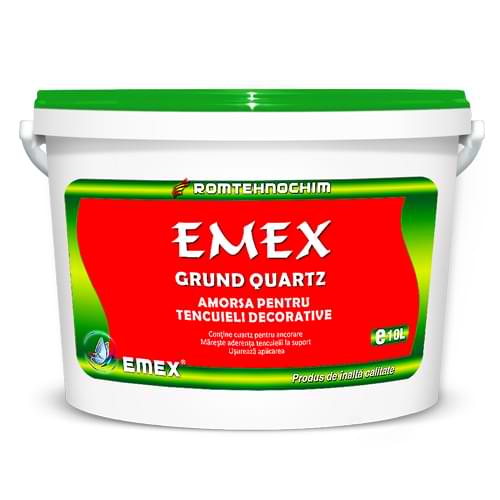 Grund Acrilic de Amorsare cu Cuartz Tencuieli “Emex”, Alb, Bidon 16 Litri