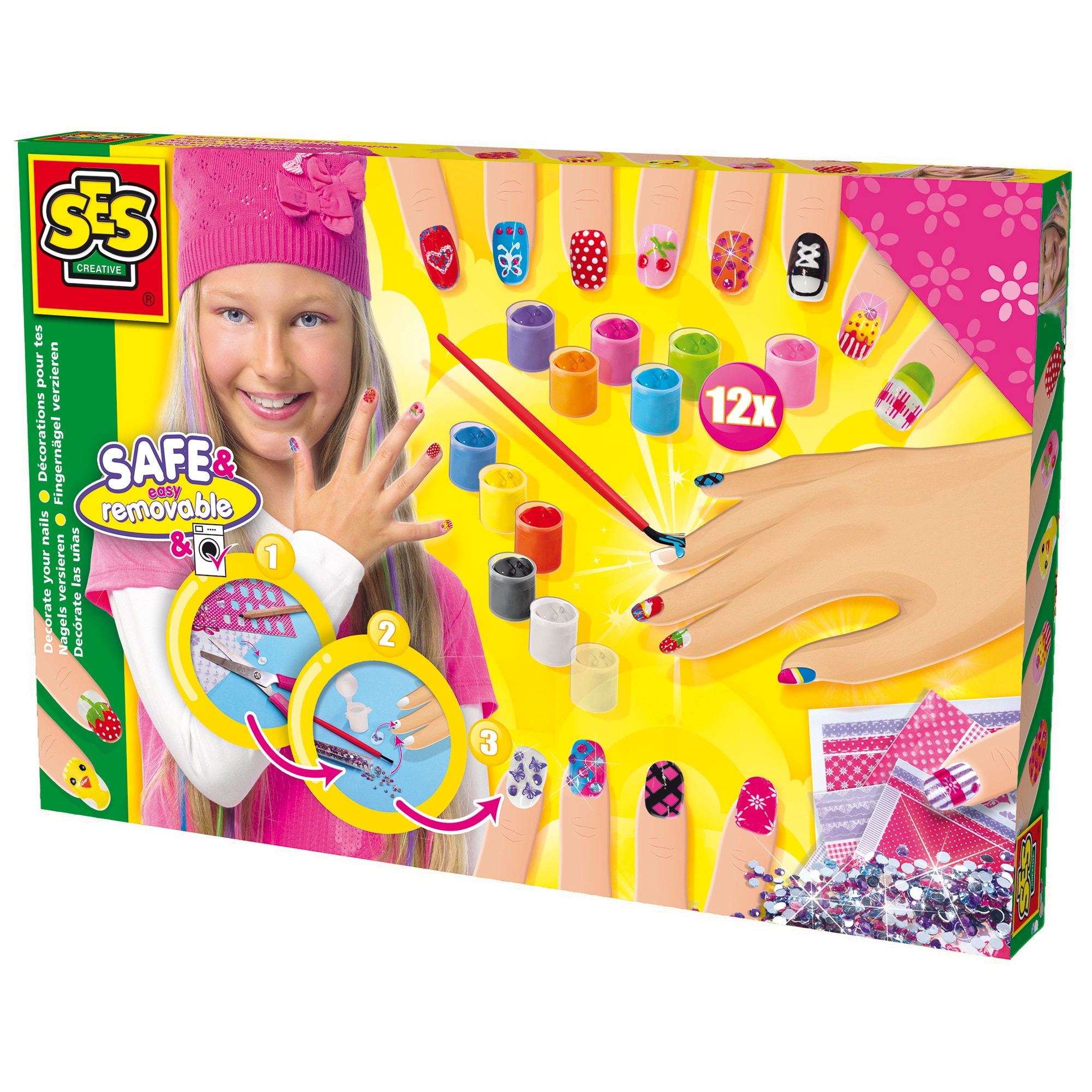 Set de machiaj SES lac de unghii si decoratiuni