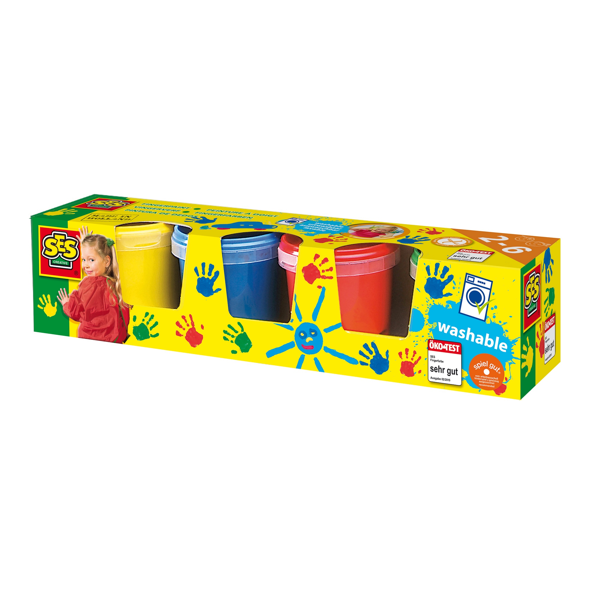 Set creativ SES Vopsea pentru pictura cu degetele