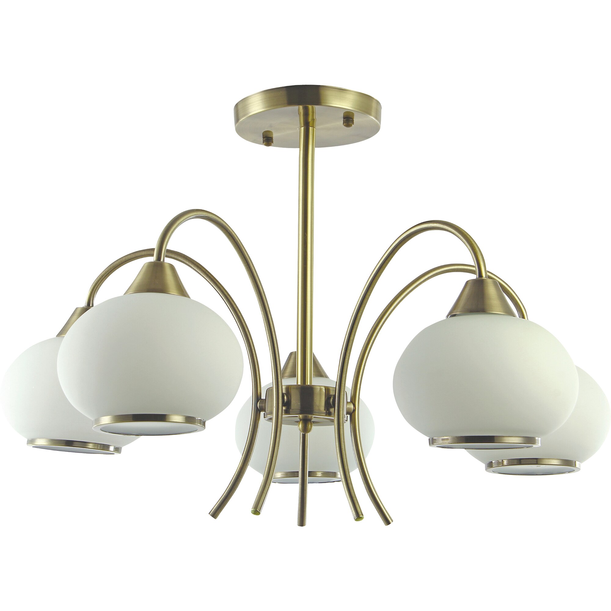 Lustra Erste Licht Iulia, 5 x E27, Alama/Alb