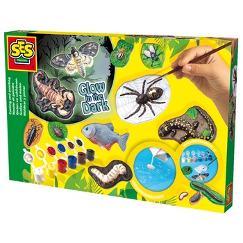 Set artizanat SES Animale Infricosatoare mulaj si desen Set artizanat SES Animale Infricosatoare mulaj si desen