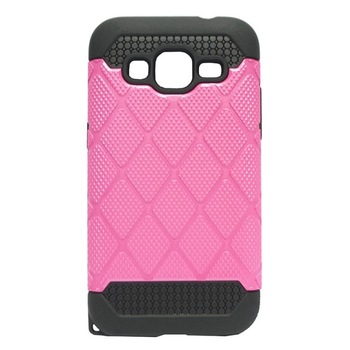 Husa Samsung Galaxy Core Prime G360, Royal, plastic cu silicon, double protection, roz Husa Samsung Galaxy Core Prime G360, Royal, plastic cu silicon, double protection, roz