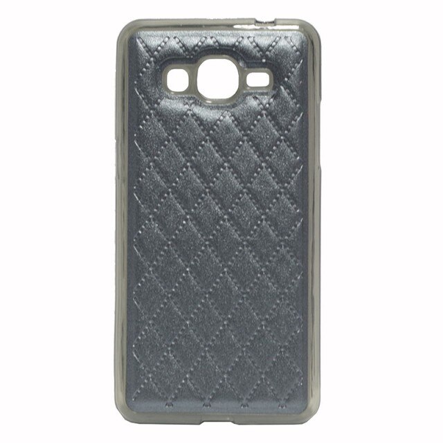 Husa Samsung Galaxy A5, silicon, spate piele eco, romburi, negru