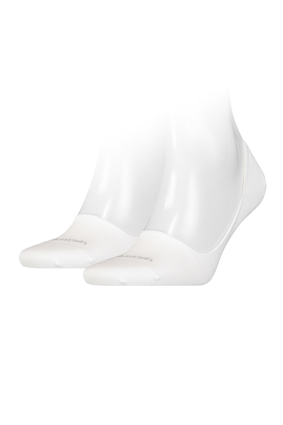 CALVIN KLEIN, Set de sosete foarte scurte -2 perechi, Alb