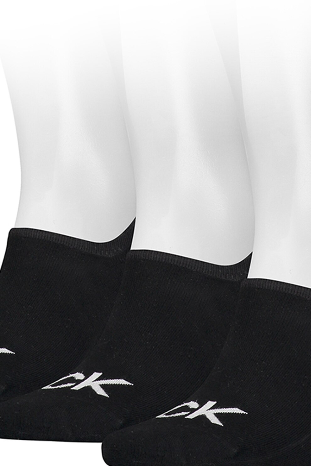 CALVIN KLEIN, Set de sosete foarte scurte - 3 perechi, Negru, One Size