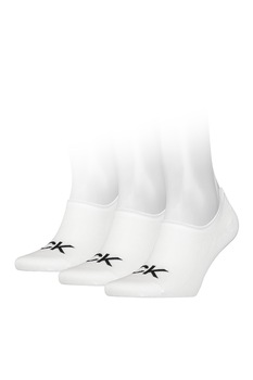 CALVIN KLEIN, Set de sosete foarte scurte - 3 perechi, Alb/Negru, One Size CALVIN KLEIN, Set de sosete foarte scurte - 3 perechi, Alb/Negru, One Size