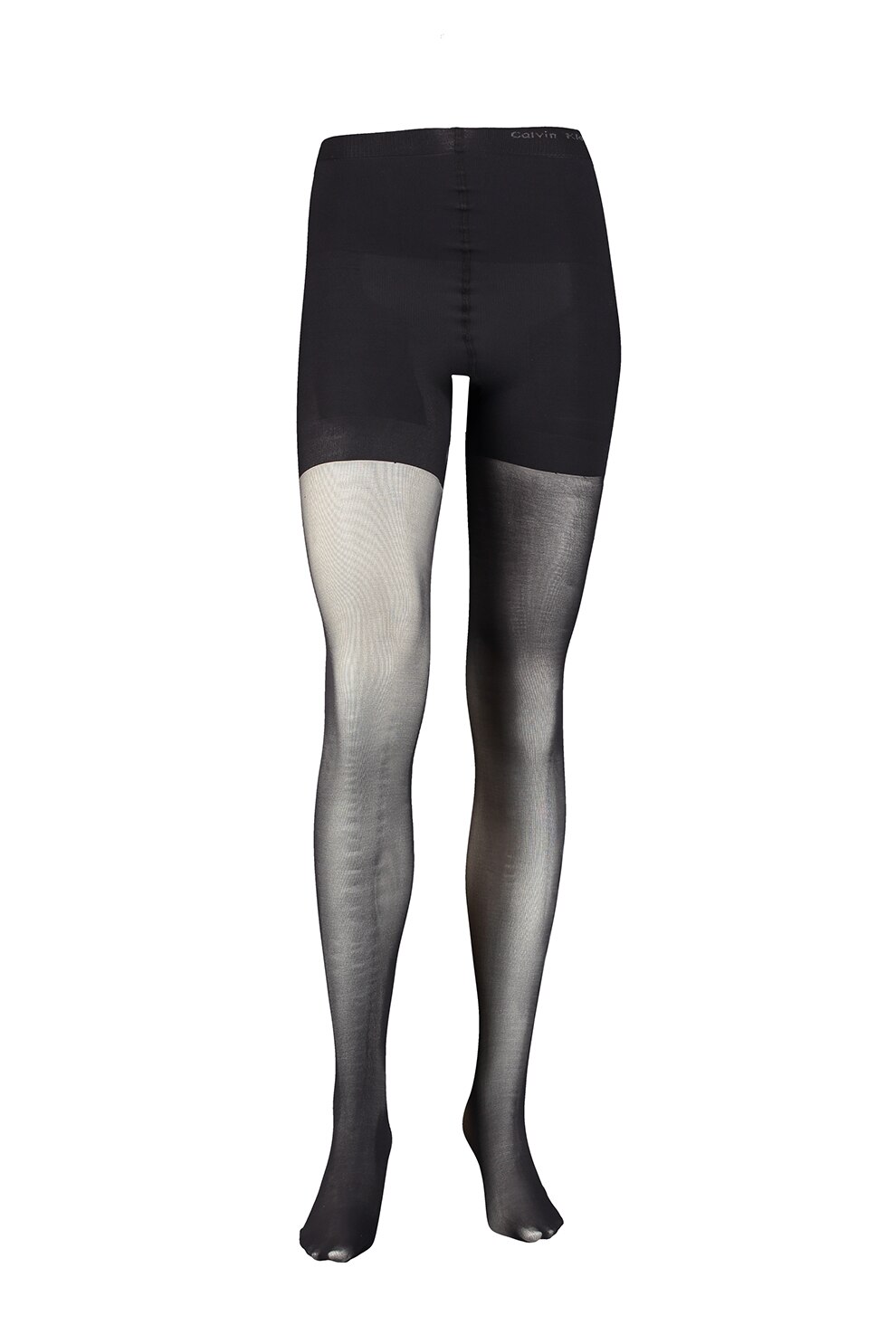 CALVIN KLEIN, Dres cu talie inalta - 40 DEN, Negru